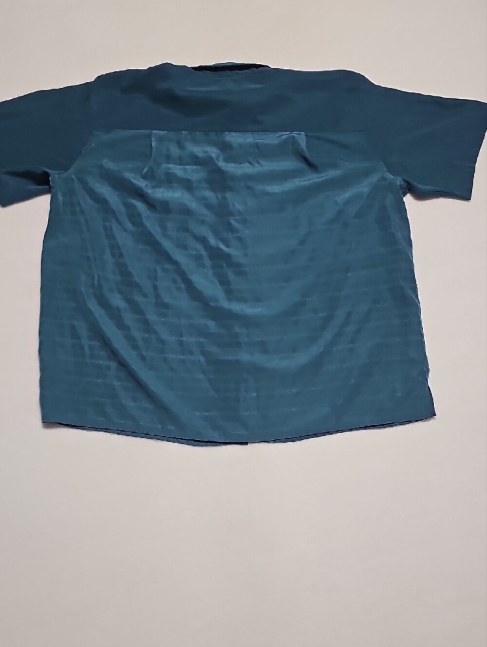 Canyon Ridge Men's Short-Sleeve Casual Button-Down Shirt in Turquoise - Picture 6 of 6